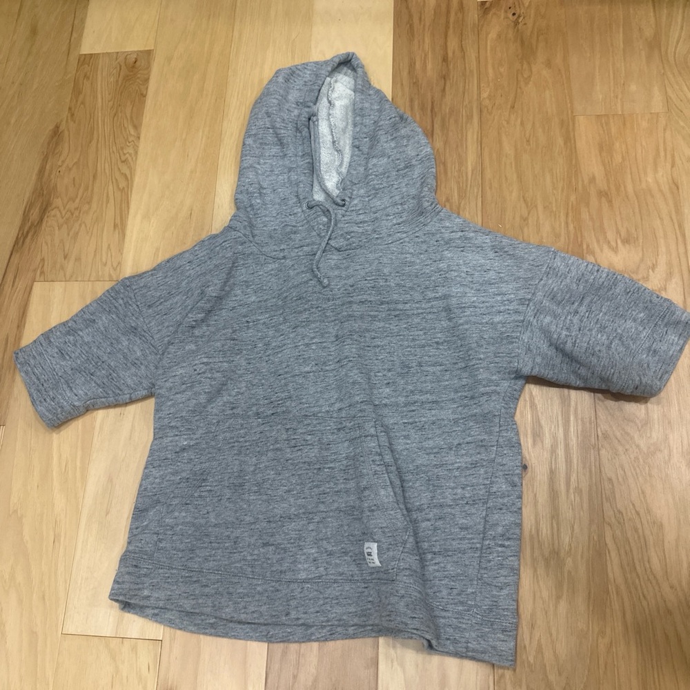 Vans Gray Hooded Short Sleeve Top